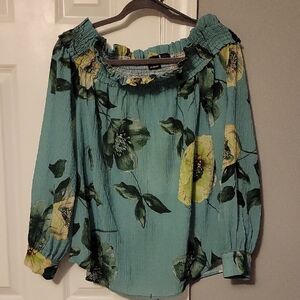 Pinko Green Floral Blouse